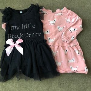 Toddler poodle and little black dress bundle